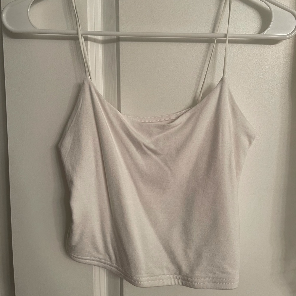 White cropped Pacsun tank